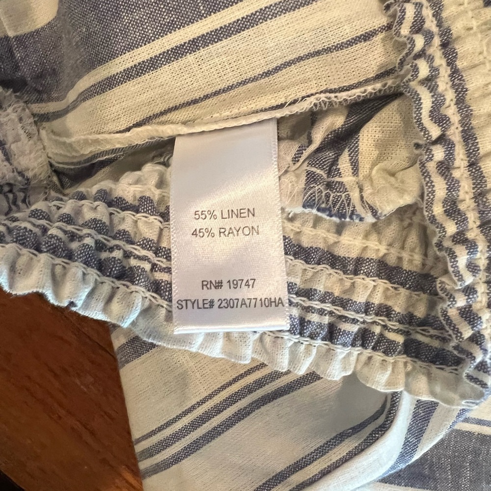 Pull on linen blend pants - Picture 6 of 6